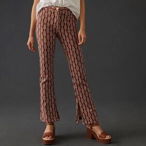 Anthropologie Maeve Mid-Rise Flare Stretch Pants. Size 16